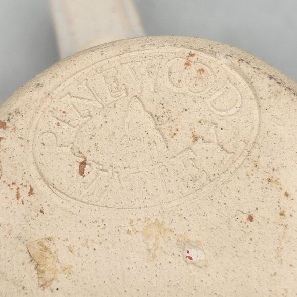 Vintage Pinewood Valley Pottery Creamer Blue Heart Stoneware 3” Glazed - Picture 7 of 9